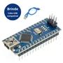 Imagem de Arduino Nano Atmega328 Ch340 Soldado + Cabo USB