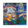 Imagem de Areia colorida decoração de rua para Corpos Christi artesanato terrario 18 kg -20 und. Gold Plant