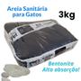Imagem de Areia Sanitária Bentonita Premium para Gatos Meu Pet 3kg