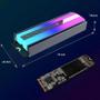 Imagem de ARGB Luzes Coloridas TEUCER M.2 NVME SSD Dissipador De Calor 5V 3Pin 2280 Cooler De Unidade De