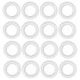Imagem de Argola 27mm Plástico Branco 4mm Espessura Para Artesanato 100 Unidades