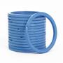Imagem de Argola 35mm Italiana  Azul Bebe Reforçada Para Artesanato Chaveiro 50 Unidades