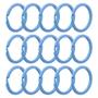 Imagem de Argola 35mm Italiana  Azul Bebe Reforçada Para Artesanato Chaveiro 50 Unidades