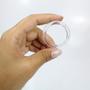 Imagem de Argola 4cm de Plástico Incolor Multiuso Artesanato 10 Unidades
