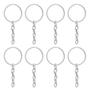 Imagem de Argola Com Corrente 23mm Branca Com Triângulo 8mm Com 500 Unidades