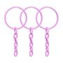 Imagem de Argola com Corrente 23mm Rosa Bebê - 100 Unidades