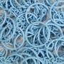 Imagem de Argola Com Corrente Para Chaveiro Azul Bebê - 100 Uni