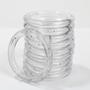 Imagem de Argola Plástica Para Cortina 4cm Transparente Resistente 30 Unidades