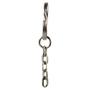 Imagem de Argola Prata Com Corrente Chaveiro 23mm + Triangulo Prata 8mm - 600 Unidades