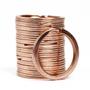 Imagem de Argola Reforçada Italiana 28mm Rose Gold Para Chaveiros Com 100 Peças