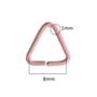 Imagem de Argola Rosa Bebe 23mm Com Corrente & Triangulo 2000 Un Qualidade Resistente