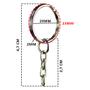 Imagem de Argola Rose Gold Com Corrente P Chaveiro 23mm 500 Unidades Com Triângulo 