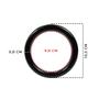 Imagem de Argolas 10,5cm Plástico Preto Multiuso Para Artesanato Com 50 Unidades