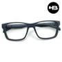 Imagem de Armação de Grau Hb Azul Fosco 0339 312 com 1 Clipon