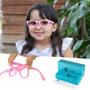 Imagem de Armação Óculos Grau Infantil Flexível 4-10 Anos Rosa 227