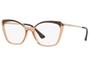 Imagem de Armação Oculos Grau Vogue Vo5265L 2711 53 Marrom Translucido