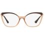 Imagem de Armação Oculos Grau Vogue Vo5265L 2711 53 Marrom Translucido
