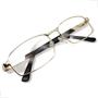 Imagem de Armação Óculos Para Grau Masculino Metal Ferro Grande Resistente Lentes Sem Grau + UV400