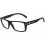 Imagem de Armação para óculos de Grau HB 93023 Masculino Retangular em Acetato Preto