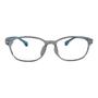 Imagem de Armação para Óculos de Grau Infantil Oval Transparente Haste Azul Claro com Abertura para Cordão Masculino Arco-Iris Kids