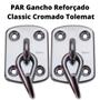 Imagem de Armador Reforçado Tipo Gancho De Rede, Modelo Classic Resistente,  Cromado