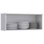 Imagem de Armário Aéreo Cozinha Modulado Americana 1 Porta Basculante 80cm Cinza - Henn