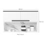 Imagem de Armário Aéreo Cozinha Modulado Manhattan PH 3079 c/ 2 Portas Basculante 120cm Branco/Calacatta - Herval