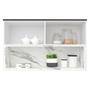 Imagem de Armário Aéreo Cozinha Modulado Manhattan PH 3079 c/ 2 Portas Basculante 120cm Branco/Calacatta - Herval