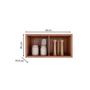 Imagem de Armário Aéreo Cozinha Modulado Syrah Geladeira c/ 1 Porta Basculante 80cm Amendoa/Branco - Ronipa