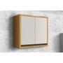 Imagem de Armário Aéreo Duplo Ronipa Tempranillo 80cm com 2 Portas - Amêndoa/Off white