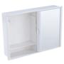 Imagem de Armario Banheiro c/ Espelho - Branco - Porta Deslizante - 41cm x 28,5cm x 9,5cm - A21 - ASTRA
