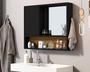 Imagem de Armario com espelho  Amon para banheiro pequeno e medio, armario de banheiro com espelho, espelho para banheiro