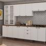 Imagem de Armário Cristaleira com 2 Portas de Vidro e Balcão com 2 Portas Provençal 100% Mdf
