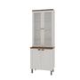 Imagem de Armário Cristaleira com 2 Portas de Vidro e Balcão com 2 Portas Provençal 100% Mdf