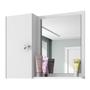 Imagem de Armário de Banheiro Gênova 1 Porta 2 Prateleiras com Espelho Branco - Bechara