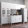 Imagem de Armario de Cozinha Aereo Refrigerador 3 Portas 100% Aço Antiferrugem 55x120x29cm Telasul Mirage