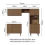 Imagem de Armário de Cozinha Compacta 235cm Rustic Gourmet Madesa 01