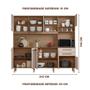 Imagem de Armário De Cozinha Compacta Completa Com Pés Reguláveis Montana Arenas Emery Shop Jm