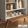 Imagem de Armário de Cozinha Compacto Cantinho do Café Off White e Marrom - Howard Shop JM