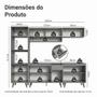 Imagem de Armário de Cozinha Completa 260cm Cinza Nice Madesa 01