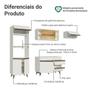 Imagem de Armário de Cozinha Completa Madesa Reims 260001 com Balcão e Tampo - Branco