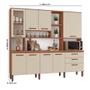 Imagem de Armário de Cozinha Diana 100% MDF Tuboarte 8 Portas e 3 Gavetas