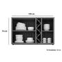 Imagem de Armário de Cozinha Modulado Tempranillo c/ 3 Portas Vidro Reflecta 120cm Amendoa/Off White - Ronipa