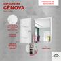 Imagem de Armario Gabinete Espelho de Banheiro com Prateleira Genova