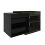 Imagem de Armario Gabinete Nexus 83 cm Carvalho Dark/Preto Ônix