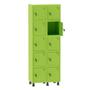 Imagem de Armário Guarda Volume Locker Roupeiro 2 Vãos 10 Portas Aço GRF502/10 Verde Miró - Pandin