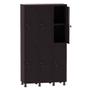 Imagem de Armário Guarda Volume Locker Roupeiro 3 Vãos 06 Portas Com Prateleira GRF503PRI/6 Preto - Pandin
