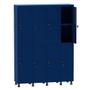 Imagem de Armário Guarda Volume Locker Roupeiro 4 Vãos 08 Portas Com Prateleira GRF504PRI/8 Azul Del Rey - Pandin