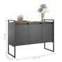 Imagem de Armario Industrial 3 Portas Balso Preto Onix