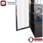 Imagem de Armário Inox para Fixação na Parede com Portas em Acrílico Transparente - Modelo 07 - Inox 430 - 80x50x190 cm